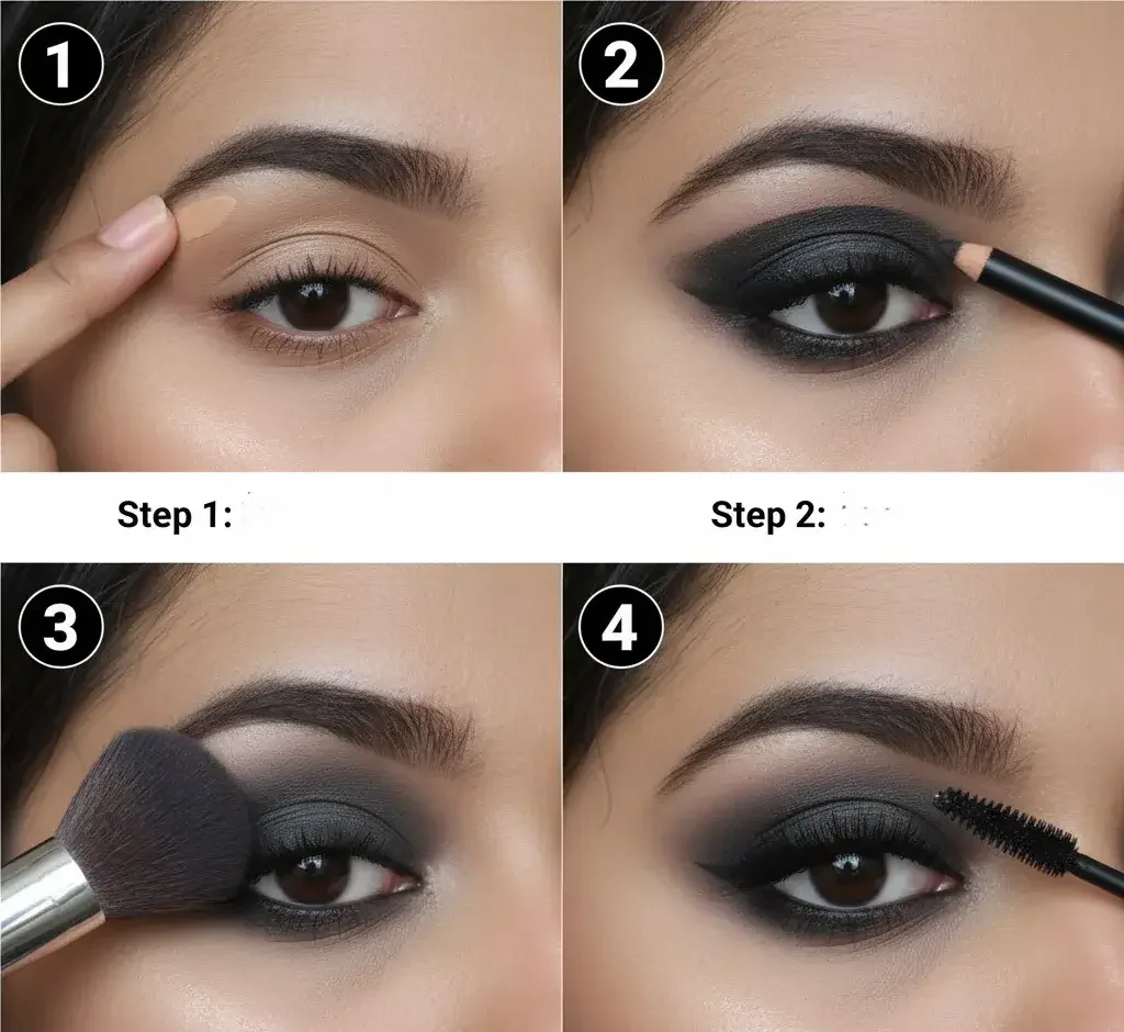 smokey eye step by step for beginners