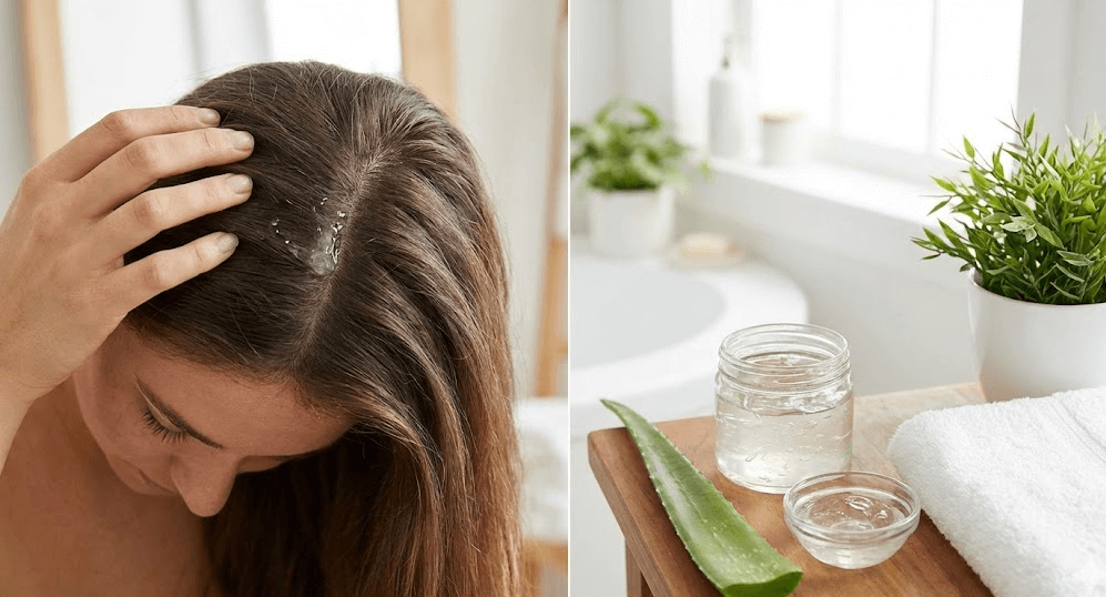 How to Reduce Hair Fall in Winter Naturally | Tips & Remedies 3 Aloe Vera Gel for Scalp Health