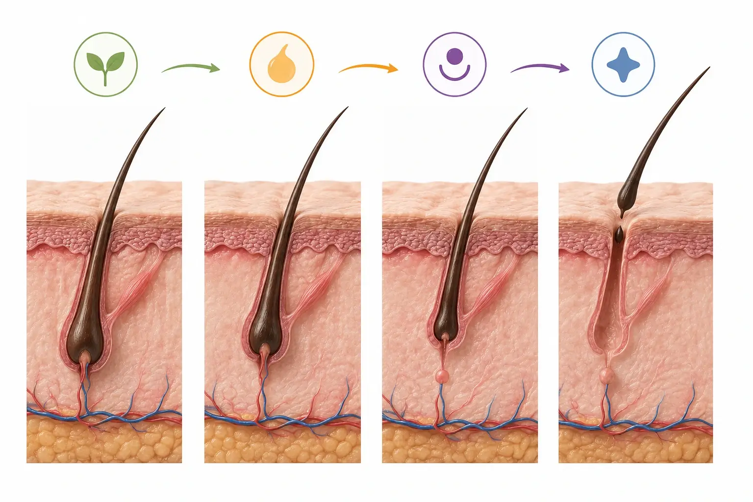 15 Hair Care Tips and Natural Remedies to Control Hair Fall 1 The Hair Growth Cycle